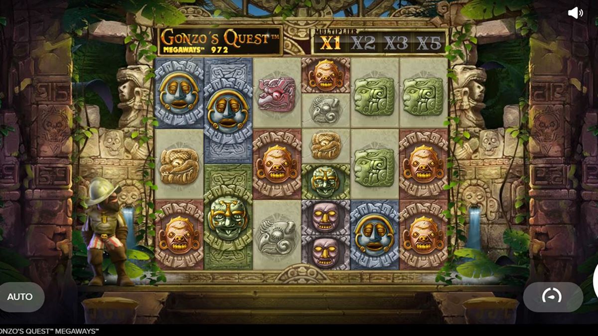 Βασική οθόνη Gonzova pot Megaways 1