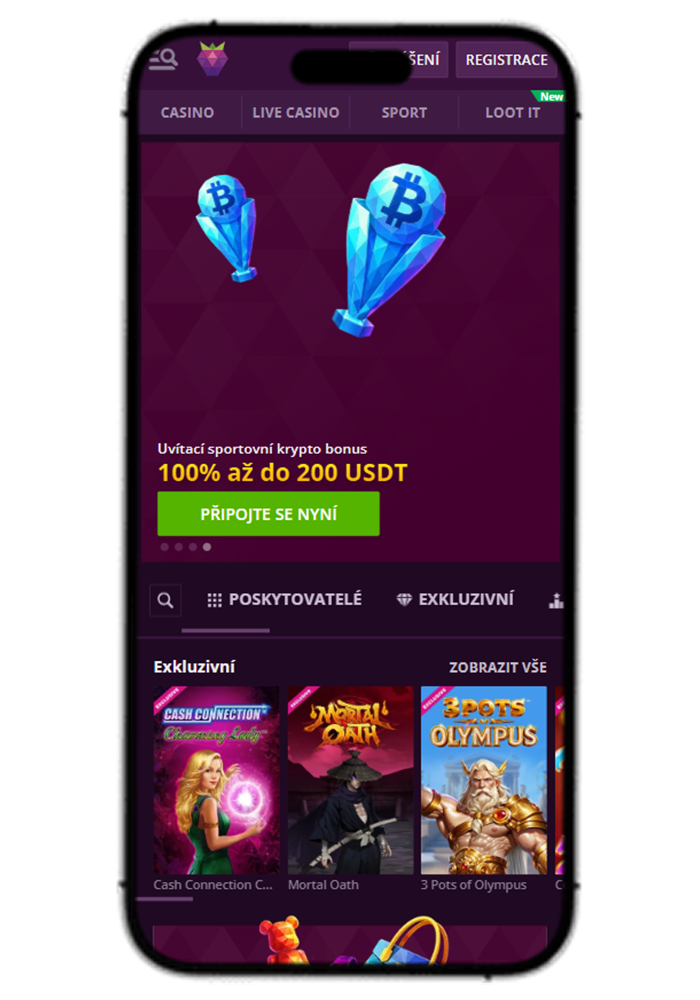 Malina Casino Mobile View