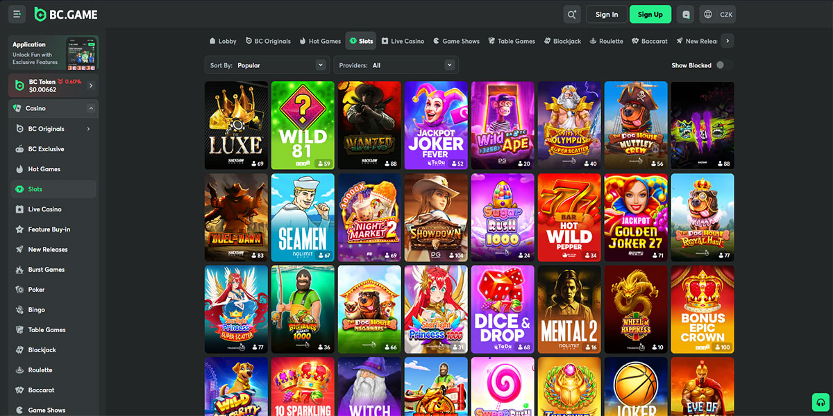 BC.Game Casino Slot Games