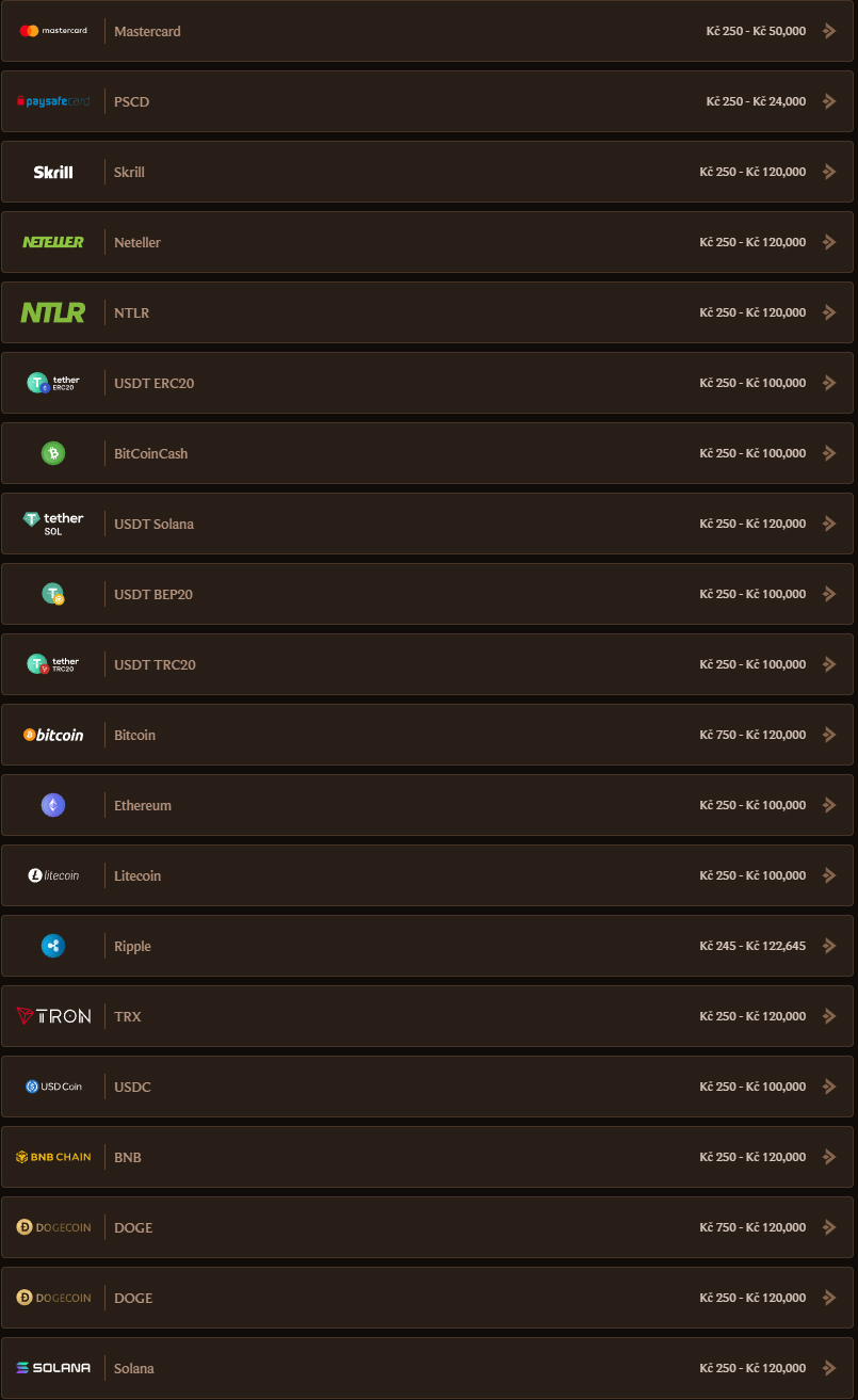 Lanista Casino Πληρωμές