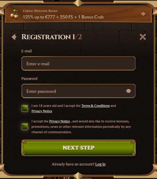 Lanista Casino Εγγραφή