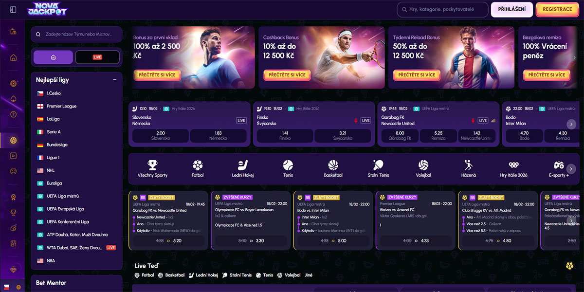 NovaJackpot Casino Sports Betting