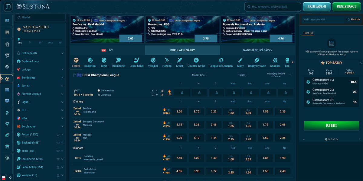 Slotuna Casino Sports Betting