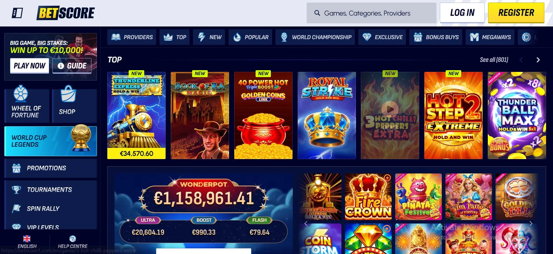 betscore casino slot games