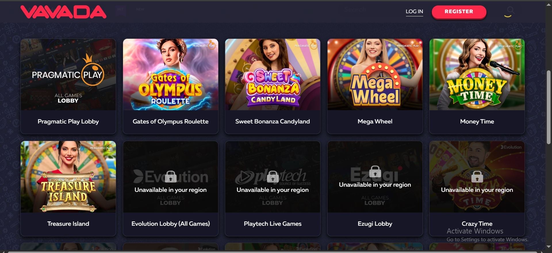 vavada casino live game