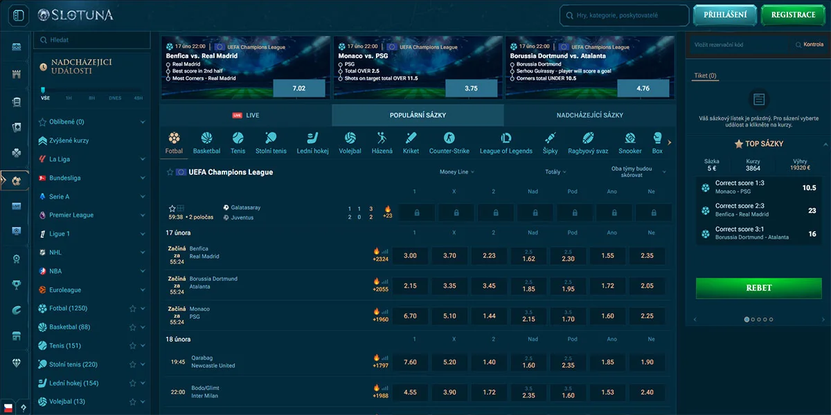 Slotuna Casino Sports Betting