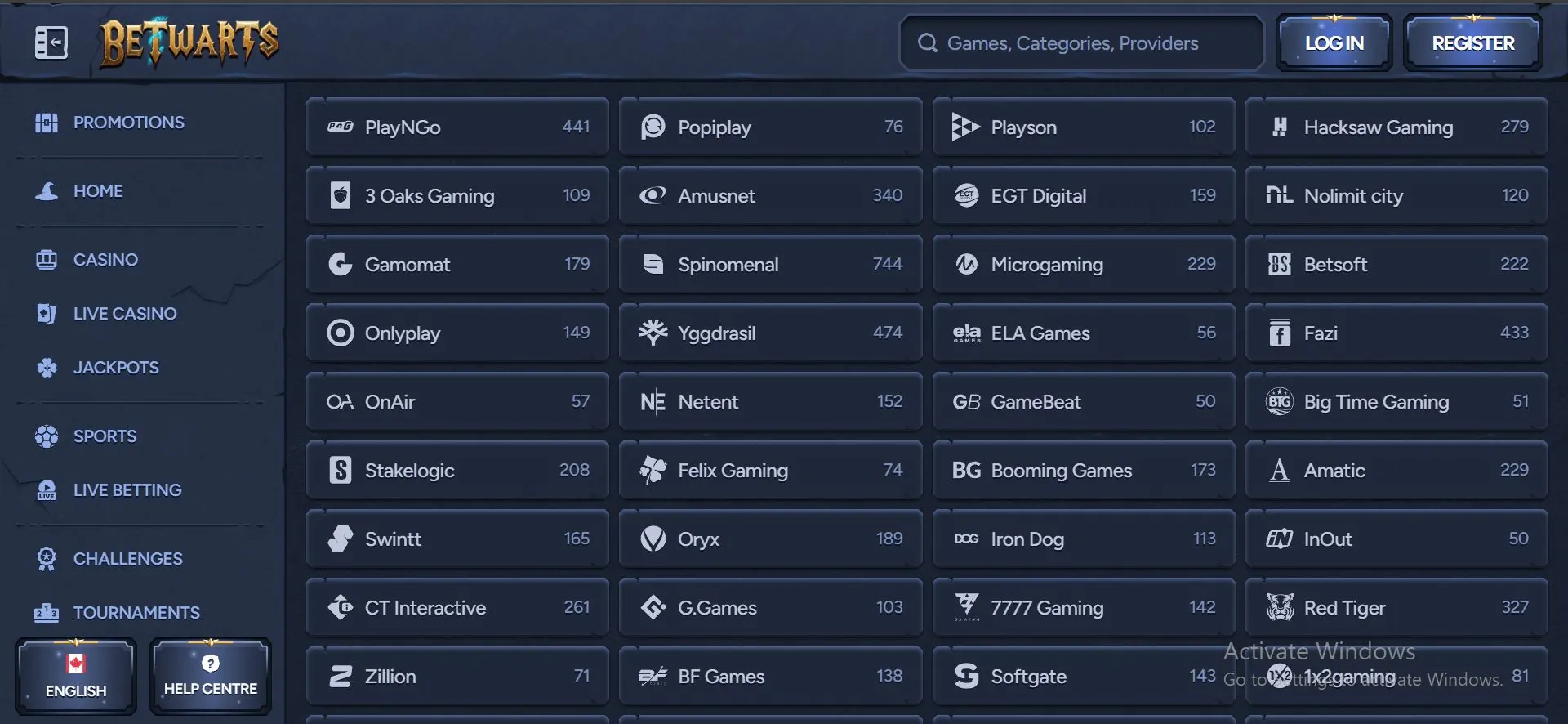 betwarts-casino-provider-list